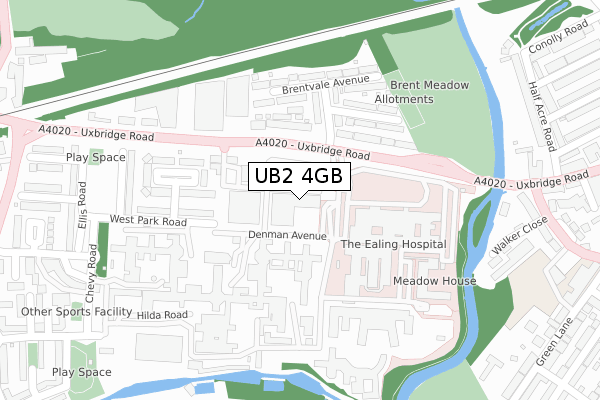 UB2 4GB map - large scale - OS Open Zoomstack (Ordnance Survey)