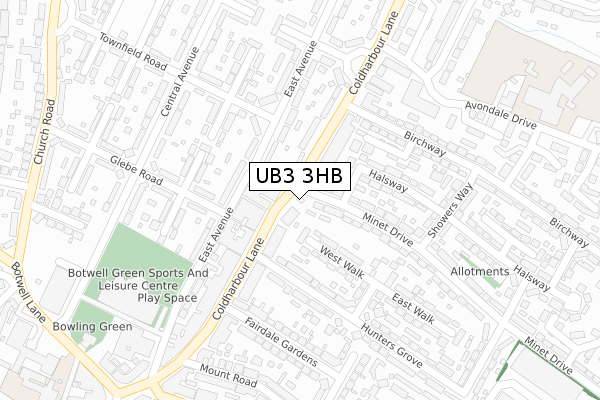 UB3 3HB map - large scale - OS Open Zoomstack (Ordnance Survey) UB3 3HB map - large scale - OS Open Zoomstack (Ordnance Survey)