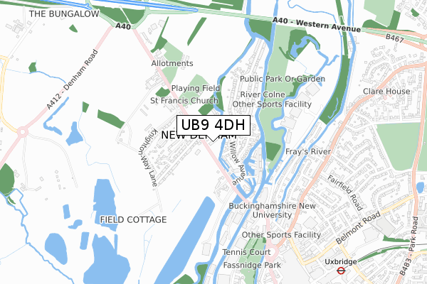 UB9 4DH map - small scale - OS Open Zoomstack (Ordnance Survey) UB9 4DH map - small scale - OS Open Zoomstack (Ordnance Survey)