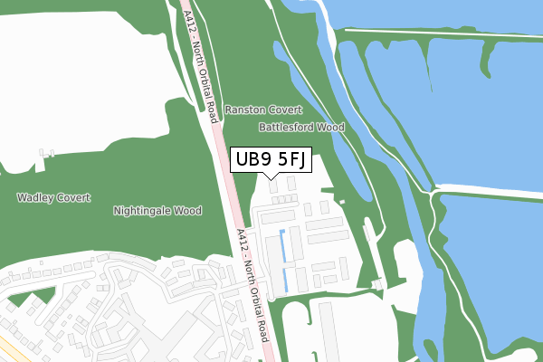 UB9 5FJ map - large scale - OS Open Zoomstack (Ordnance Survey) UB9 5FJ map - large scale - OS Open Zoomstack (Ordnance Survey)