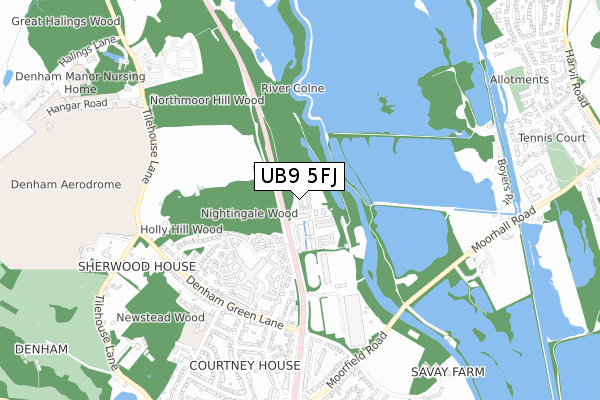 UB9 5FJ map - small scale - OS Open Zoomstack (Ordnance Survey) UB9 5FJ map - small scale - OS Open Zoomstack (Ordnance Survey)