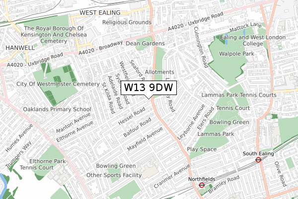 W13 9DW map - small scale - OS Open Zoomstack (Ordnance Survey) W13 9DW map - small scale - OS Open Zoomstack (Ordnance Survey)