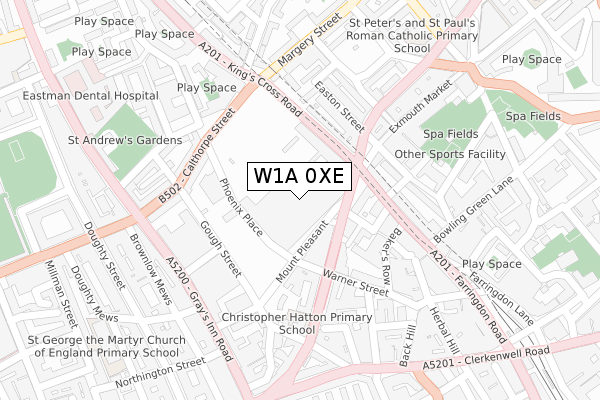 W1A 0XE map - large scale - OS Open Zoomstack (Ordnance Survey) W1A 0XE map - large scale - OS Open Zoomstack (Ordnance Survey)