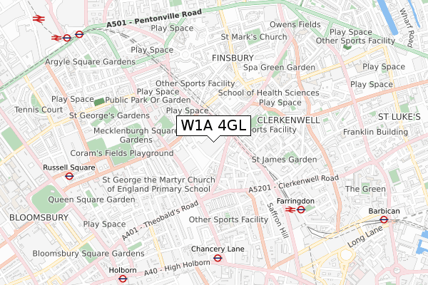 W1A 4GL map - small scale - OS Open Zoomstack (Ordnance Survey) W1A 4GL map - small scale - OS Open Zoomstack (Ordnance Survey)