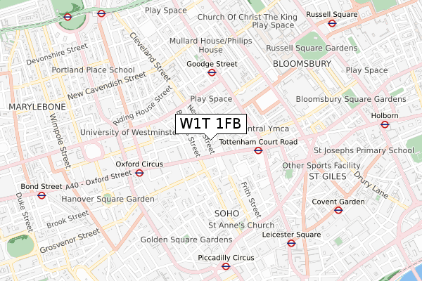 W1T 1FB Maps Stats And Open Data