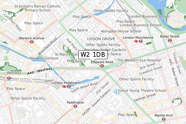 W2 1DB map - small scale - OS Open Zoomstack (Ordnance Survey) W2 1DB map - small scale - OS Open Zoomstack (Ordnance Survey)