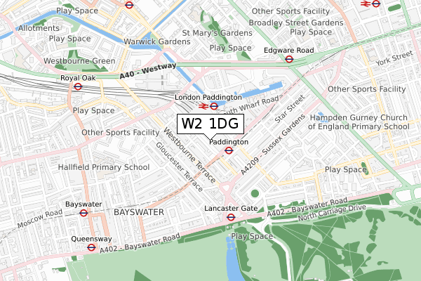 W2 1DG map - small scale - OS Open Zoomstack (Ordnance Survey) W2 1DG map - small scale - OS Open Zoomstack (Ordnance Survey)