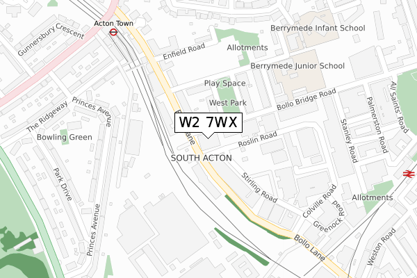 W2 7WX map - large scale - OS Open Zoomstack (Ordnance Survey) W2 7WX map - large scale - OS Open Zoomstack (Ordnance Survey)