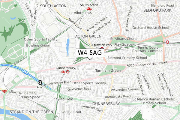 W4 5AG map - small scale - OS Open Zoomstack (Ordnance Survey) W4 5AG map - small scale - OS Open Zoomstack (Ordnance Survey)