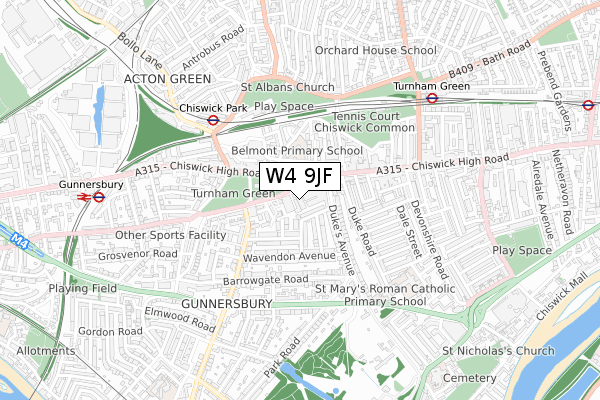 W4 9JF map - small scale - OS Open Zoomstack (Ordnance Survey) W4 9JF map - small scale - OS Open Zoomstack (Ordnance Survey)