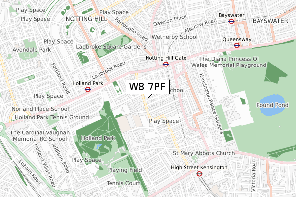 W8 7PF map - small scale - OS Open Zoomstack (Ordnance Survey) W8 7PF map - small scale - OS Open Zoomstack (Ordnance Survey)