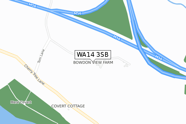 WA14 3SB map - large scale - OS Open Zoomstack (Ordnance Survey) WA14 3SB map - large scale - OS Open Zoomstack (Ordnance Survey)
