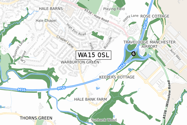 WA15 0SL maps, stats, and open data