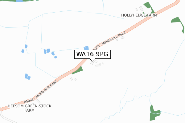 WA16 9PG map - large scale - OS Open Zoomstack (Ordnance Survey) WA16 9PG map - large scale - OS Open Zoomstack (Ordnance Survey)