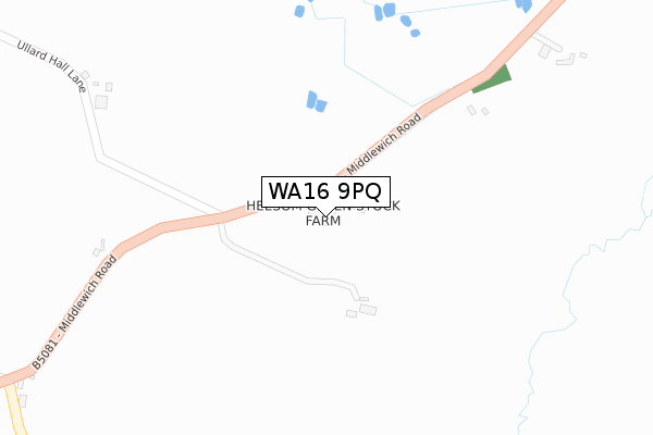 WA16 9PQ map - large scale - OS Open Zoomstack (Ordnance Survey) WA16 9PQ map - large scale - OS Open Zoomstack (Ordnance Survey)
