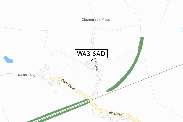 WA3 6AD map - large scale - OS Open Zoomstack (Ordnance Survey) WA3 6AD map - large scale - OS Open Zoomstack (Ordnance Survey)
