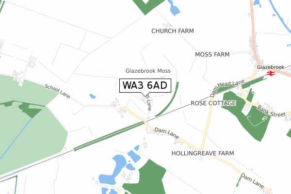 WA3 6AD map - small scale - OS Open Zoomstack (Ordnance Survey) WA3 6AD map - small scale - OS Open Zoomstack (Ordnance Survey)
