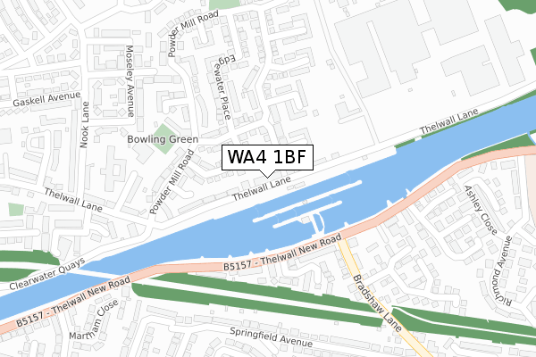 WA4 1BF map - large scale - OS Open Zoomstack (Ordnance Survey) WA4 1BF map - large scale - OS Open Zoomstack (Ordnance Survey)