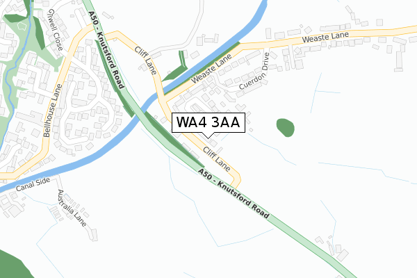 WA4 3AA map - large scale - OS Open Zoomstack (Ordnance Survey) WA4 3AA map - large scale - OS Open Zoomstack (Ordnance Survey)