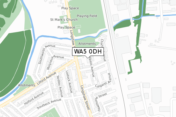 WA5 0DH map - large scale - OS Open Zoomstack (Ordnance Survey) WA5 0DH map - large scale - OS Open Zoomstack (Ordnance Survey)