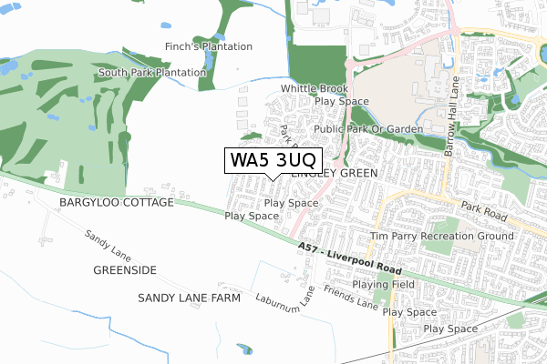 WA5 3UQ map - small scale - OS Open Zoomstack (Ordnance Survey) WA5 3UQ map - small scale - OS Open Zoomstack (Ordnance Survey)