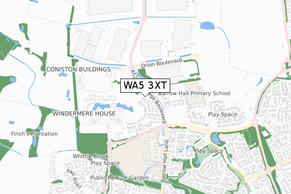 WA5 3XT map - small scale - OS Open Zoomstack (Ordnance Survey) WA5 3XT map - small scale - OS Open Zoomstack (Ordnance Survey)