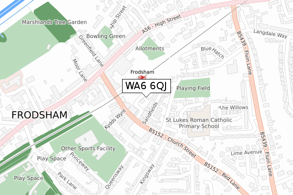 WA6 6QJ map - large scale - OS Open Zoomstack (Ordnance Survey) WA6 6QJ map - large scale - OS Open Zoomstack (Ordnance Survey)