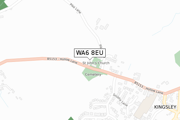 WA6 8EU map - large scale - OS Open Zoomstack (Ordnance Survey)