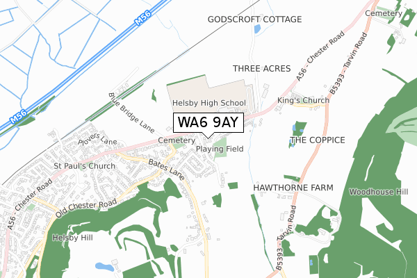 WA6 9AY map - small scale - OS Open Zoomstack (Ordnance Survey) WA6 9AY map - small scale - OS Open Zoomstack (Ordnance Survey)