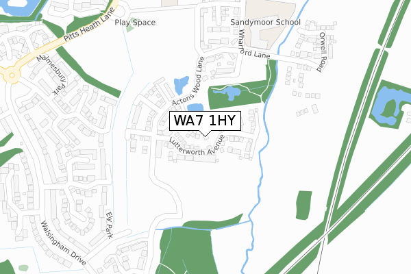 WA7 1HY map - large scale - OS Open Zoomstack (Ordnance Survey) WA7 1HY map - large scale - OS Open Zoomstack (Ordnance Survey)