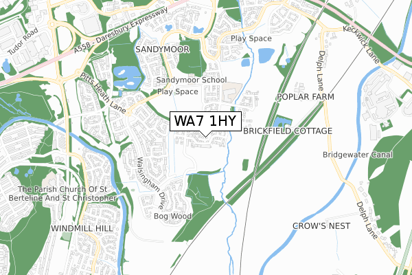 WA7 1HY map - small scale - OS Open Zoomstack (Ordnance Survey) WA7 1HY map - small scale - OS Open Zoomstack (Ordnance Survey)