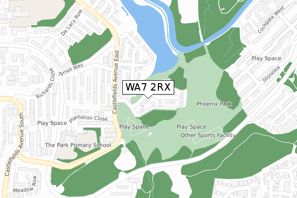 WA7 2RX map - large scale - OS Open Zoomstack (Ordnance Survey) WA7 2RX map - large scale - OS Open Zoomstack (Ordnance Survey)