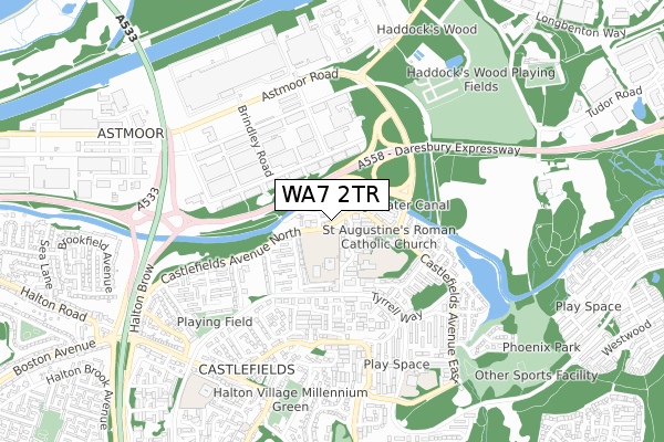 WA7 2TR map - small scale - OS Open Zoomstack (Ordnance Survey) WA7 2TR map - small scale - OS Open Zoomstack (Ordnance Survey)