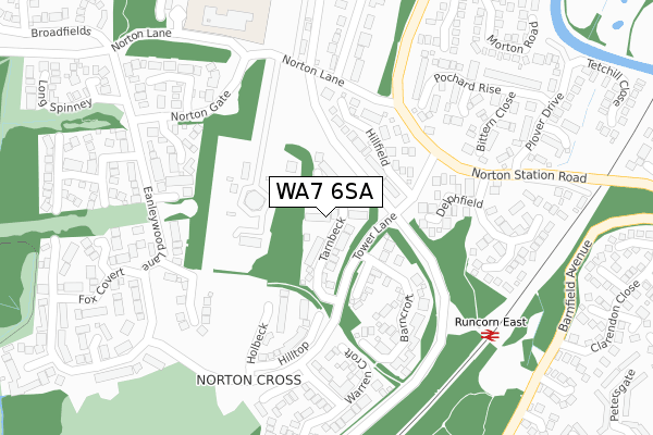 WA7 6SA map - large scale - OS Open Zoomstack (Ordnance Survey) WA7 6SA map - large scale - OS Open Zoomstack (Ordnance Survey)