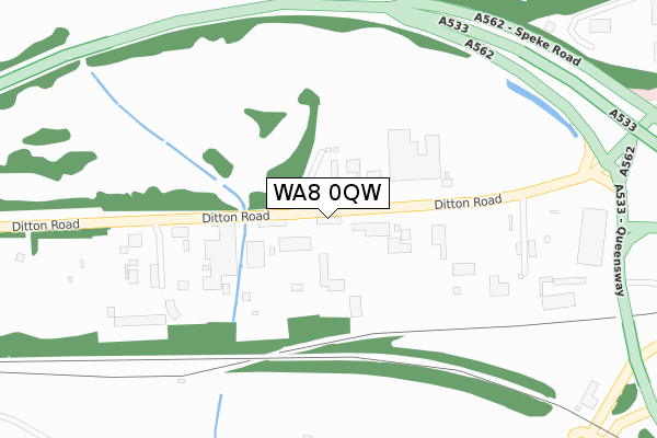 WA8 0QW map - large scale - OS Open Zoomstack (Ordnance Survey) WA8 0QW map - large scale - OS Open Zoomstack (Ordnance Survey)