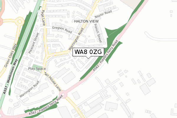 WA8 0ZG map - large scale - OS Open Zoomstack (Ordnance Survey) WA8 0ZG map - large scale - OS Open Zoomstack (Ordnance Survey)