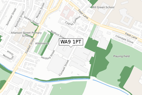 WA9 1PT map - large scale - OS Open Zoomstack (Ordnance Survey) WA9 1PT map - large scale - OS Open Zoomstack (Ordnance Survey)