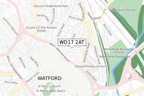 WD17 2AT map - large scale - OS Open Zoomstack (Ordnance Survey) WD17 2AT map - large scale - OS Open Zoomstack (Ordnance Survey)