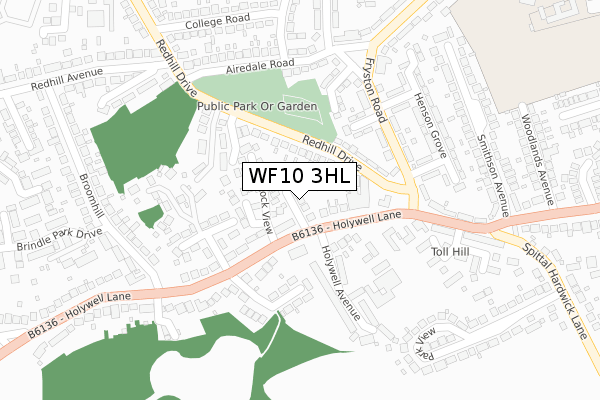 WF10 3HL map - large scale - OS Open Zoomstack (Ordnance Survey) WF10 3HL map - large scale - OS Open Zoomstack (Ordnance Survey)