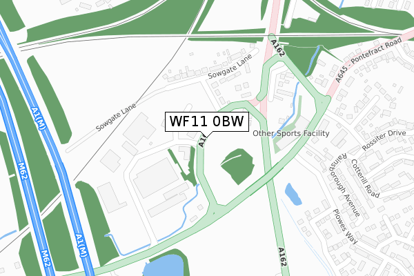 WF11 0BW map - large scale - OS Open Zoomstack (Ordnance Survey) WF11 0BW map - large scale - OS Open Zoomstack (Ordnance Survey)