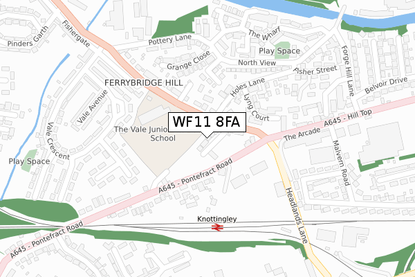 WF11 8FA map - large scale - OS Open Zoomstack (Ordnance Survey) WF11 8FA map - large scale - OS Open Zoomstack (Ordnance Survey)