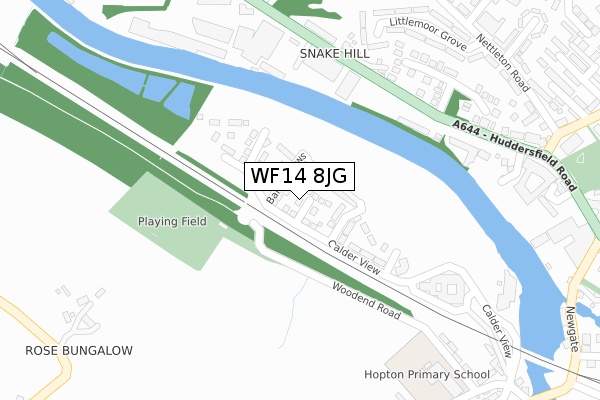 WF14 8JG maps, stats, and open data