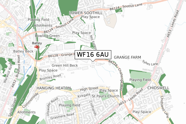 WF16 6AU map - small scale - OS Open Zoomstack (Ordnance Survey) WF16 6AU map - small scale - OS Open Zoomstack (Ordnance Survey)