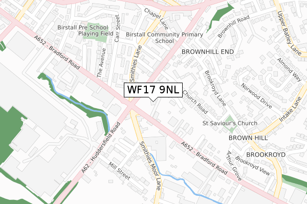 WF17 9NL map - large scale - OS Open Zoomstack (Ordnance Survey) WF17 9NL map - large scale - OS Open Zoomstack (Ordnance Survey)