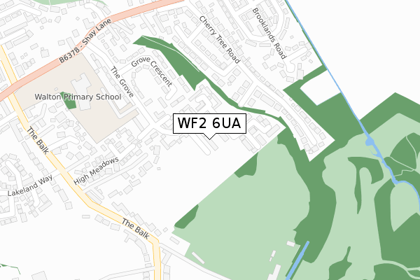 WF2 6UA map - large scale - OS Open Zoomstack (Ordnance Survey) WF2 6UA map - large scale - OS Open Zoomstack (Ordnance Survey)