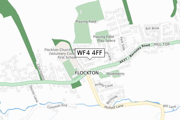 WF4 4FF map - large scale - OS Open Zoomstack (Ordnance Survey) WF4 4FF map - large scale - OS Open Zoomstack (Ordnance Survey)