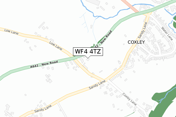 WF4 4TZ map - large scale - OS Open Zoomstack (Ordnance Survey)