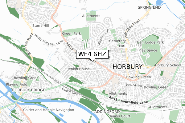 WF4 6HZ map - small scale - OS Open Zoomstack (Ordnance Survey) WF4 6HZ map - small scale - OS Open Zoomstack (Ordnance Survey)