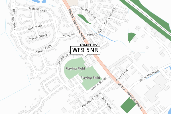 WF9 5NR map - large scale - OS Open Zoomstack (Ordnance Survey) WF9 5NR map - large scale - OS Open Zoomstack (Ordnance Survey)