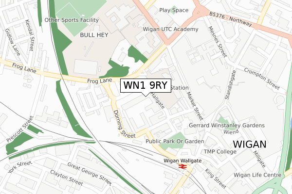 WN1 9RY map - large scale - OS Open Zoomstack (Ordnance Survey) WN1 9RY map - large scale - OS Open Zoomstack (Ordnance Survey)